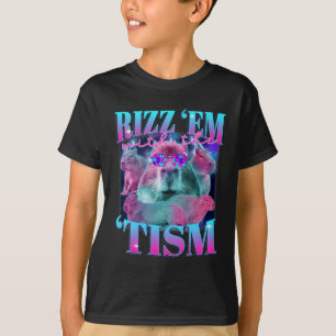 自閉症おもしろいRizz EmとティスカピバイラミームA Tシャツ