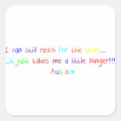 自閉症が星を目指す スクエアシール (正面)