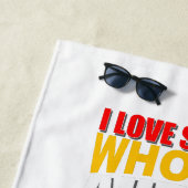 自閉症が私のハート ビーチタオル (インサイチュ)