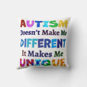 自閉症が私をユニーク作る クッション (裏面)