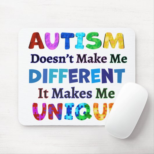 自閉症が私をユニーク作る マウスパッド (マウス)