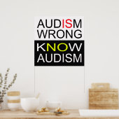 自閉症が間違っている ポスター (キッチン)