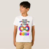 自閉症じゃないわよ Tシャツ (正面フル)