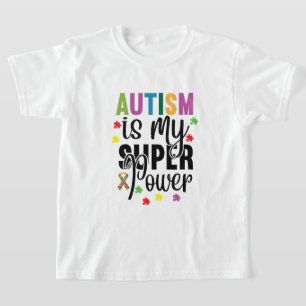 自閉症すごいはパワーキッズのTシャツ Tシャツ
