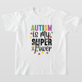自閉症すごいは私のパワーキッドTシャツ Tシャツ