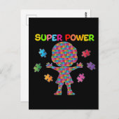 自閉症すごい電源はがき ポストカード (正面/裏面)