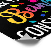 自閉症だ子供へ ポスター (角)