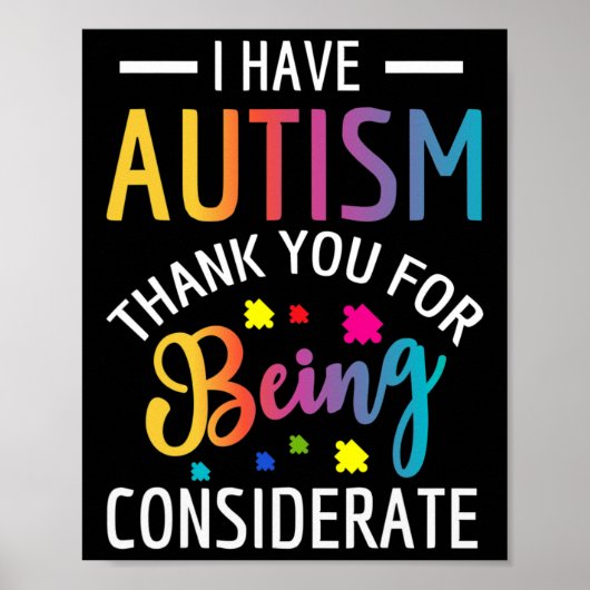 自閉症だ子供へ ポスター (正面)