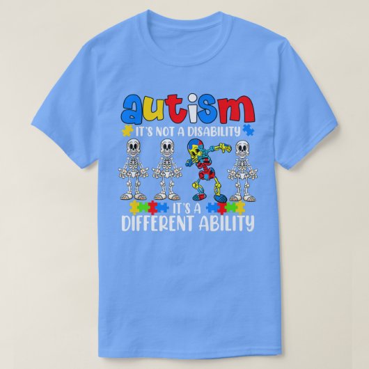 自閉症ではない能力違う踊りSk Tシャツ (デザイン正面)