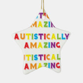 自閉症でも素晴らしい セラミックオーナメント (右)