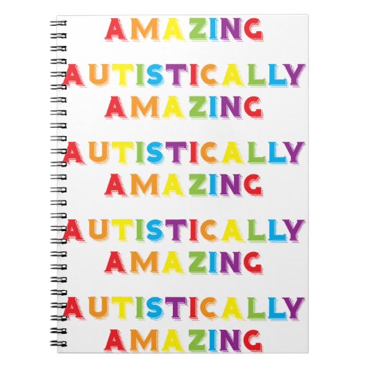 自閉症でも素晴らしい ノートブック (正面)