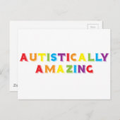 自閉症でも素晴らしい ポストカード (正面/裏面)