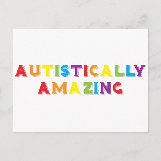 自閉症でも素晴らしい ポストカード (正面)