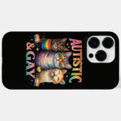 自閉症でゲイで面白い猫 Case-Mate iPhoneケース (裏面 (横))