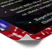 自閉症で一部を支える自閉症 ポスター (角)