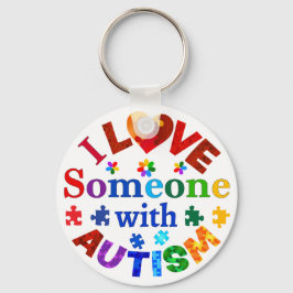 自閉症で人を愛している キーホルダー