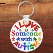 自閉症で人を愛している キーホルダー (正面)