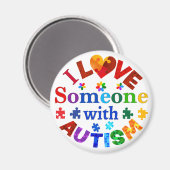 自閉症で人を愛している マグネット (正面/裏面)