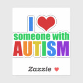 自閉症で愛する シール (シート)