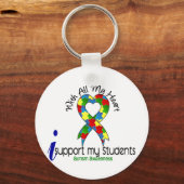 自閉症で生徒を応援する キーホルダー (正面)