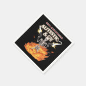 自閉症とゲイ骨格おもしろい自閉症の認識 スタンダードカクテルナプキン (角)