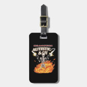 自閉症とゲイ骨格おもしろい自閉症の認識 ラゲッジタグ (正面縦)