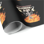 自閉症とゲイ骨格おもしろい自閉症の認識 ラッピングペーパー (ロールコーナー)