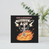 自閉症とゲイ骨格おもしろい自閉症の認識 招待状 (スタンド正面)