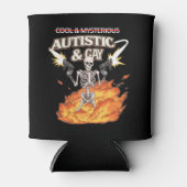 自閉症とゲイ骨格おもしろい自閉症の認識 缶クーラー (正面)