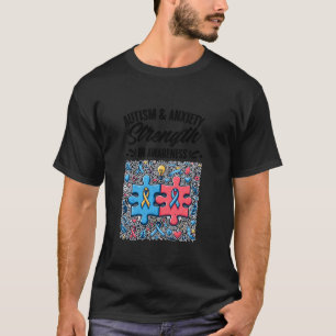 自閉症と不安自閉症の認知月人W Tシャツ