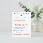 自閉症には、 ポストカード (スタンド正面)