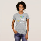 自閉症に光を当てるチームTシャツ Tシャツ (正面フル)