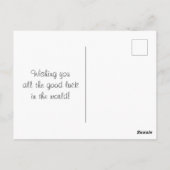 自閉症に光を当てる ポストカード (裏面)