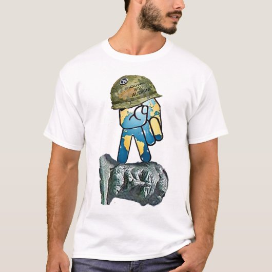 自閉症に対して立ち上がろう者 Tシャツ (正面)