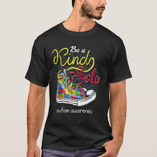 自閉症に対する優しい認識である Tシャツ (正面)