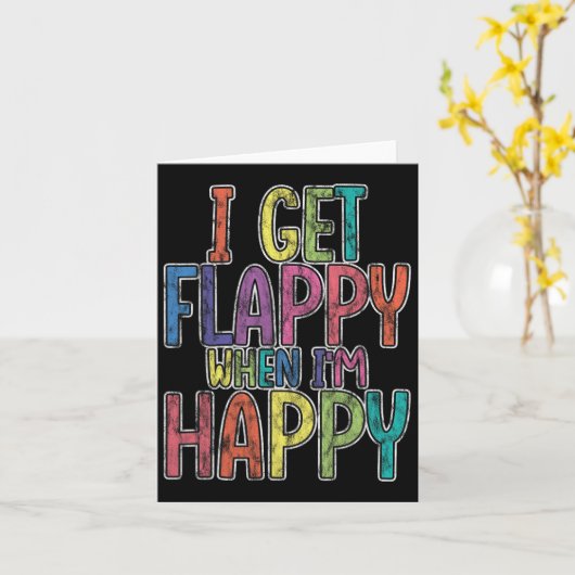 自閉症に対する意識が高いとフラピーになるジョイスフ カード (黄色い花)