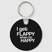 自閉症に対する意識が高いとフラピーになるジョイスフ キーホルダー (正面)