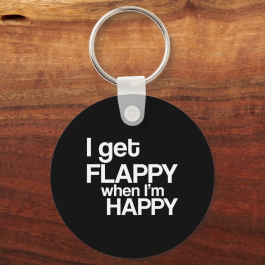 自閉症に対する意識が高いとフラピーになるジョイスフ キーホルダー (正面)