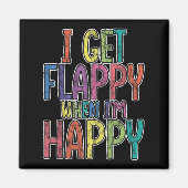 自閉症に対する意識が高いとフラピーになるジョイスフ マグネット (正面)