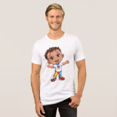 自閉症に対する意識のお祝い» トライブレンドＴシャツ (正面全面)