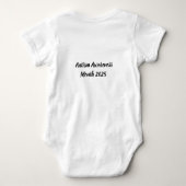 自閉症に対する意識のお祝い» ベビーボディスーツ (裏面)