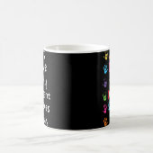 自閉症に対する意識の優しさは常ユニークに完全 コーヒーマグカップ (中央)