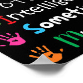 自閉症に対する意識の優しさは常ユニークに完全 ポスター (角)