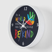 自閉症に対する意識を持つことができる親切である 壁時計 (傾斜)