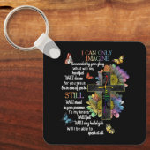 自閉症に対する意識イエス想像の信仰にのみ キーホルダー (正面)