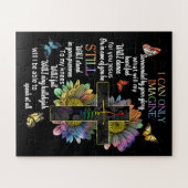 自閉症に対する意識イエス想像の信仰にのみ ジグソーパズル (横)