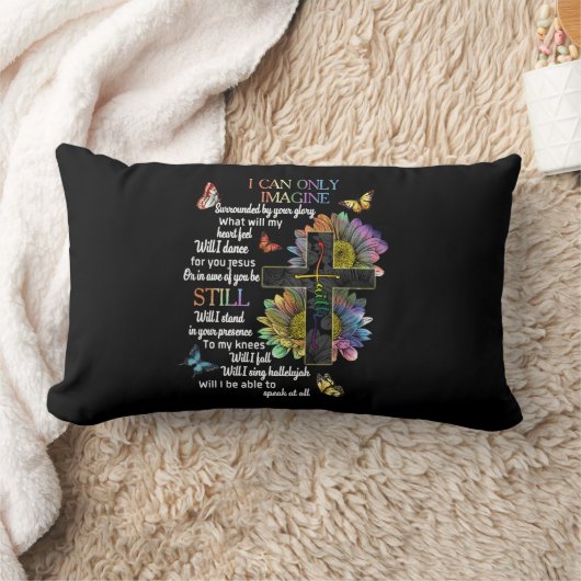 自閉症に対する意識イエス想像の信仰にのみ ランバークッション (ブランケット)