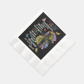 自閉症に対する意識イエス想像の信仰にのみ 縁ありランチョンナプキン (角)