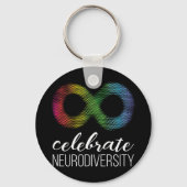 自閉症に対する支持を示し、tで受け入れている キーホルダー (正面)