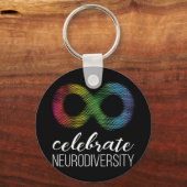 自閉症に対する支持を示し、tで受け入れている キーホルダー (正面)